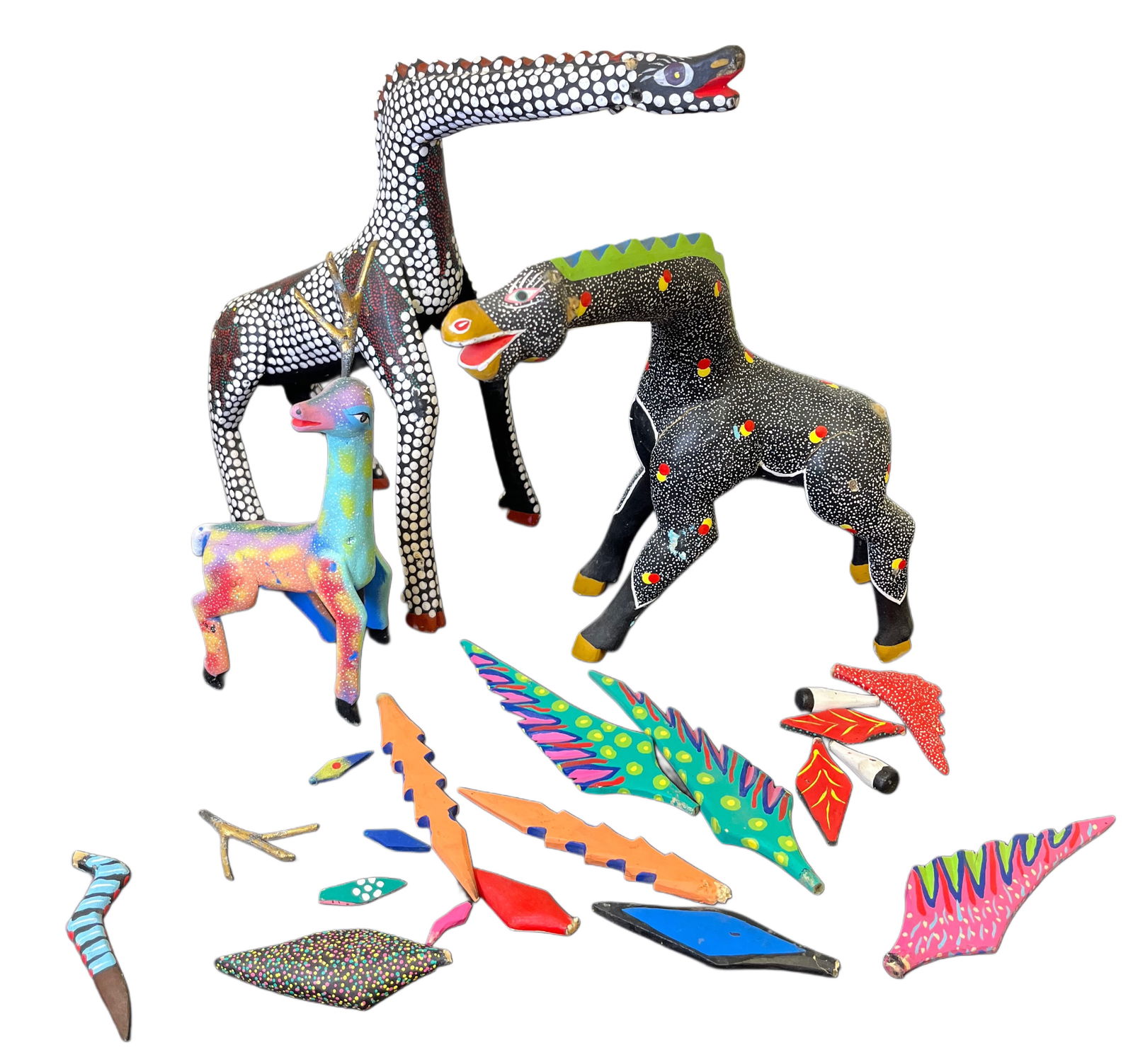 Three Oaxacan Horses plus Misc Pieces (1 of 15)