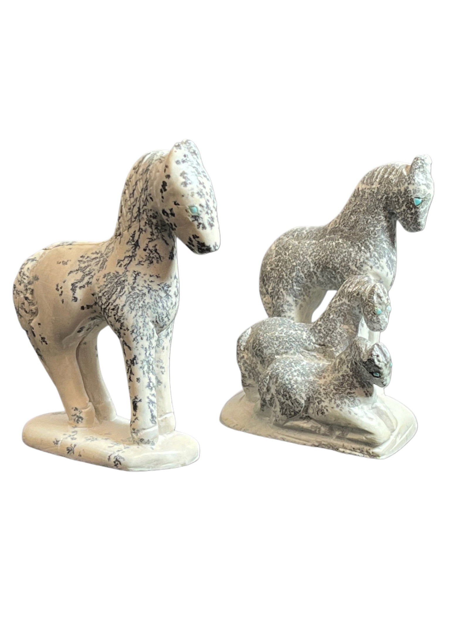 Hubert Pincion 2pc Zuni Horse Fetishes (1 of 9)