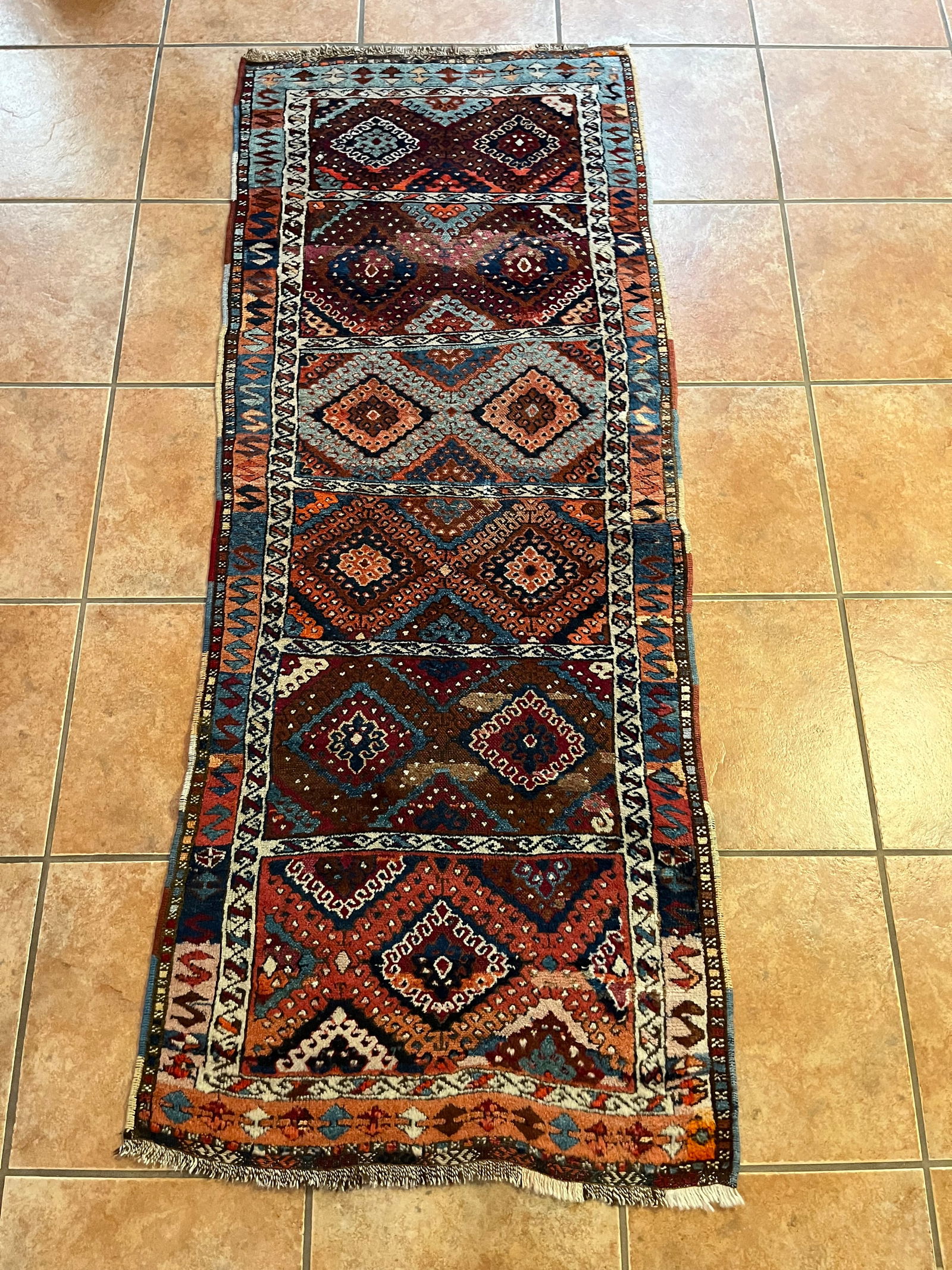 Malatya Kurdish Tribal Runner Rug, Vintage (1 of 6)