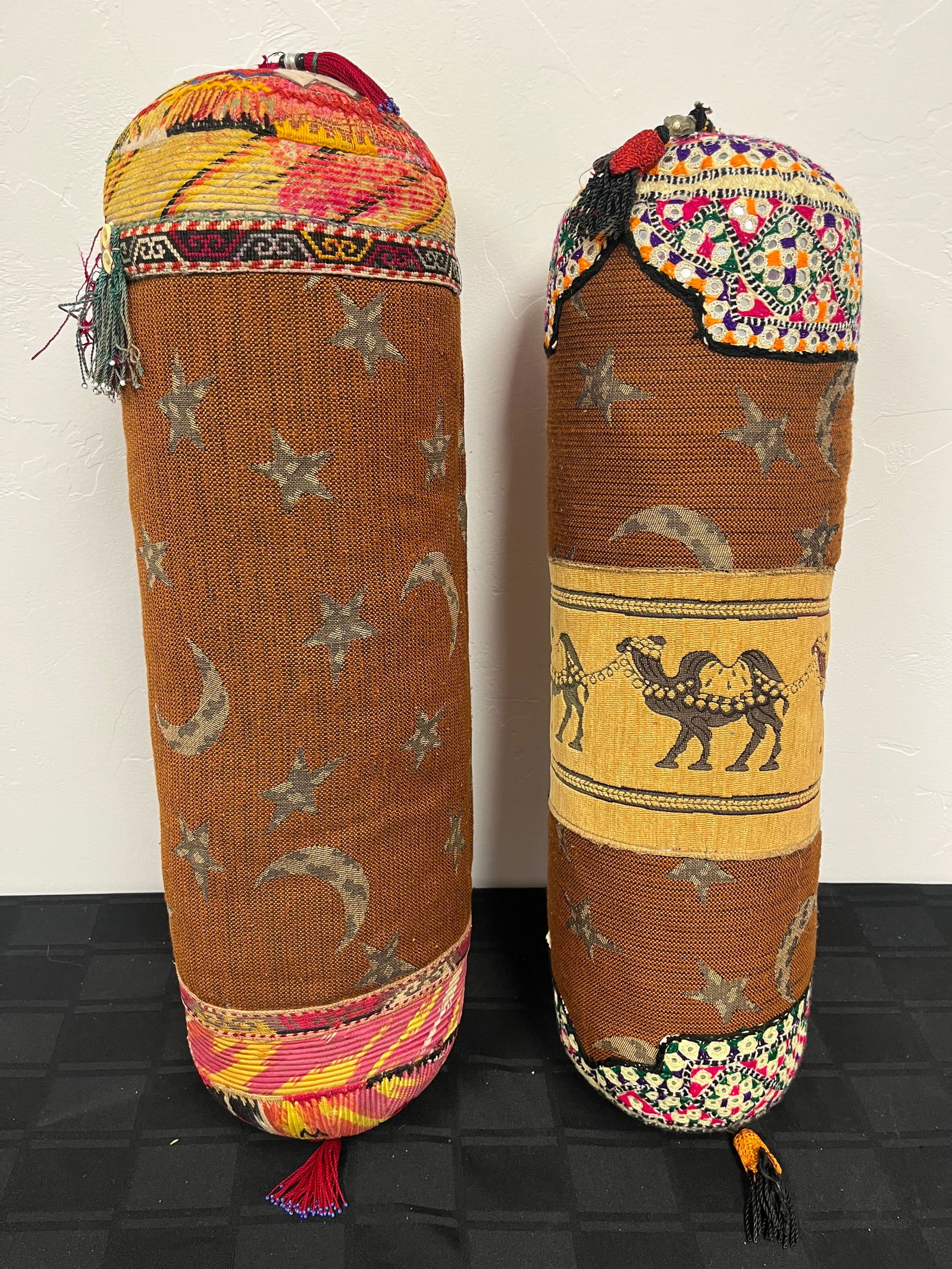 Middle Eastern Cylinder Throw Pillows, Two (1 of 7)