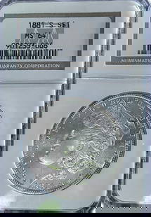 1881-S Morgan Silver Dollar MS64: The San Francisco Mint, a historic landmark in California, has a rich heritage dating back to its establishment in 1854. It was created to support the booming gold and silver mining industries during