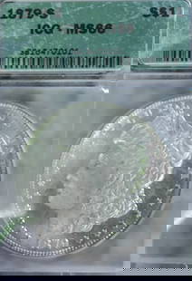 1879-S Morgan Silver Dollar MS66: Step back in time and acquire a vibrant piece of American history with the 1879-S Morgan Silver Dollar. This exceptional coin, minted at the San Francisco Mint, showcases George T. Morgan’s iconic