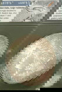 1878-S Morgan Silver Dollar VAM5 Double Toner MS65PL: This 1878-S Morgan Dollar has been certified as VAM5 Double Toner MS-65PL.****The 1878-S VAM 5 Morgan Dollar is a distinguished variety within the Morgan Dollar series. Here are some key details