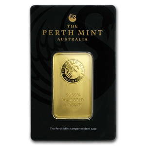 1 ounce Perth Mint Gold Bar – in Assay