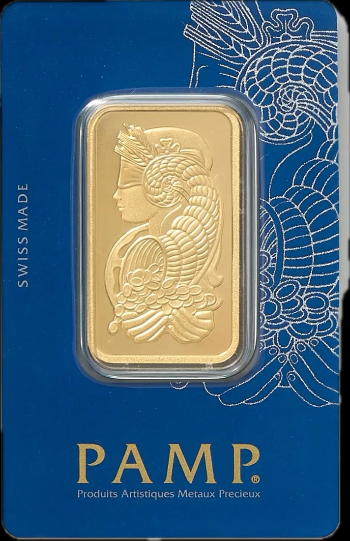 1 oz Gold Fortuna PAMP Bar: PAMP 1 oz Gold Bar - Fortuna Design When it comes to investing in precious metals, PAMP is a name that speaks volumes. Renowned globally for its excellence, PAMP is based in Switzerland and is celebra