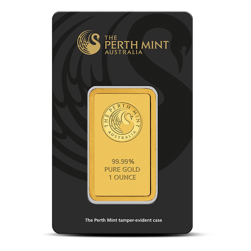 Perth Mint 1 Oz Gold Bar: Perth Mint 1 Oz Gold Bar - 24K .9999 Fine GoldThe Perth Mint Gold Bar stands as a hallmark of quality and craftsmanship, making it a premier choice for both investors and collectors.This 1 troy ounce 