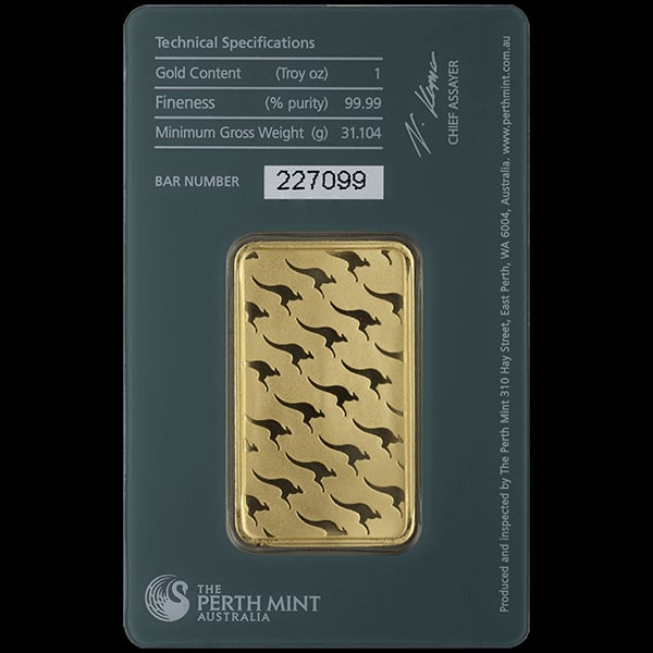 Perth Mint 1 Oz Gold Bar: Perth Mint 1 Oz Gold Bar - Fine GoldThe Perth Mint Gold Bar stands as a hallmark of quality and craftsmanship, making it a premier choice for both investors and collectors.This 1 troy ounce gold bar, 