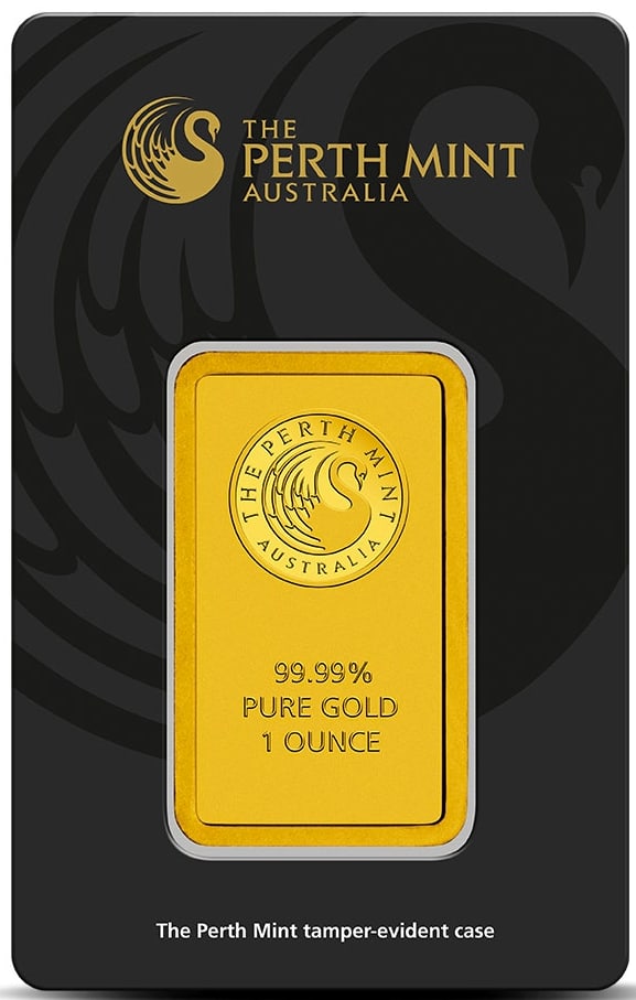 Perth Mint 1 Oz Gold Bar: Perth Mint 1 Oz Gold Bar - Fine GoldThe Perth Mint Gold Bar stands as a hallmark of quality and craftsmanship, making it a premier choice for both investors and collectors.This 1 troy ounce gold bar, 