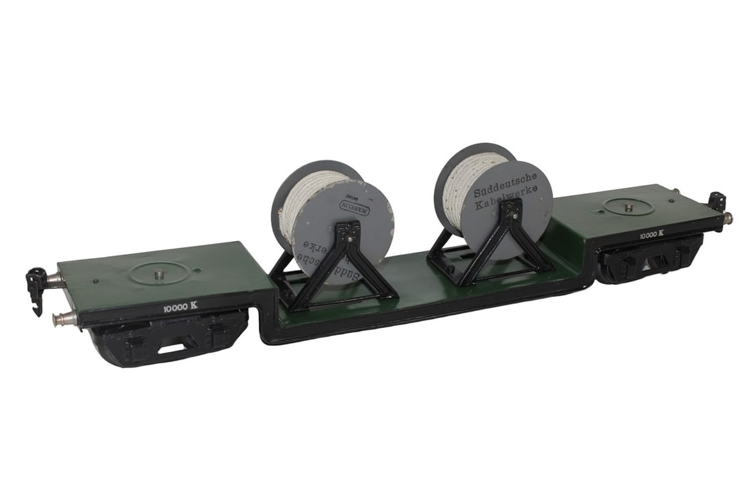 Marklin Gauge 1 cable reel wagon 1955 (1 of 5)