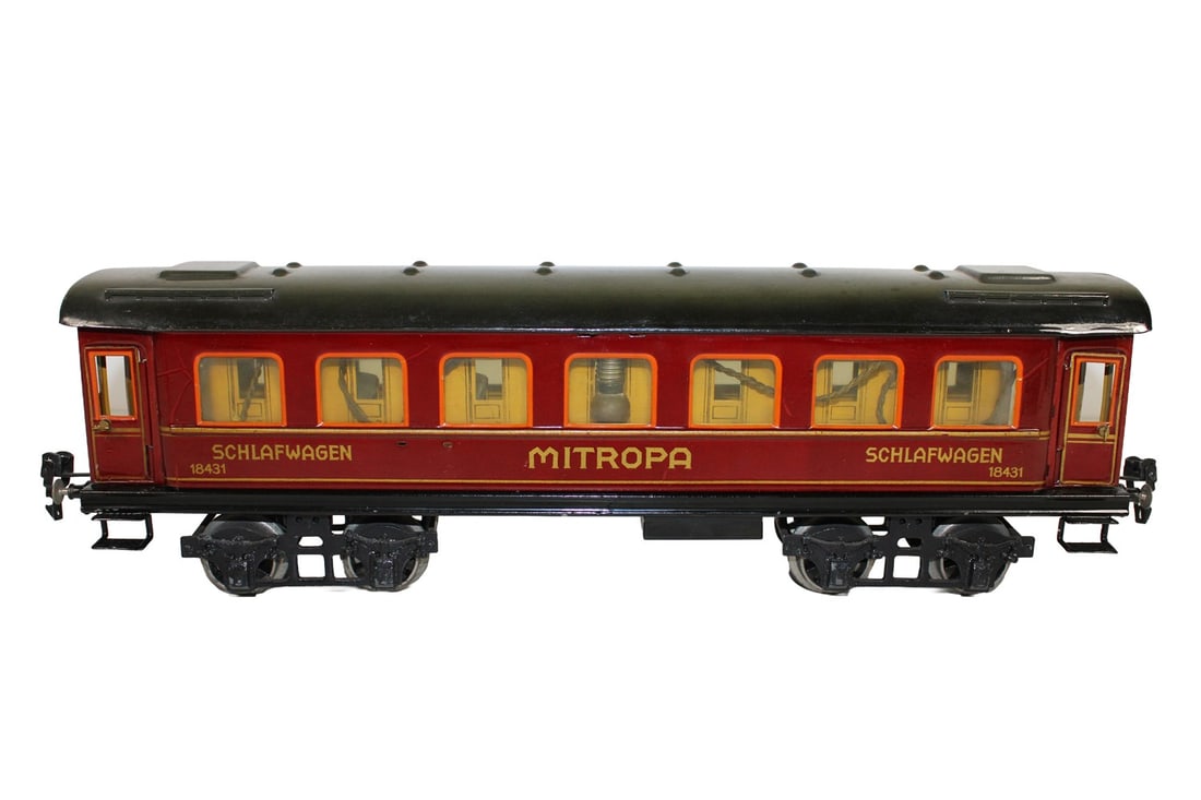 Marklin Gauge 1 sleeping car 1843 G: Marklin Gauge 1 sleeping car 1843 G Very nice condition! With interior fittings! Worn, Z 1-2