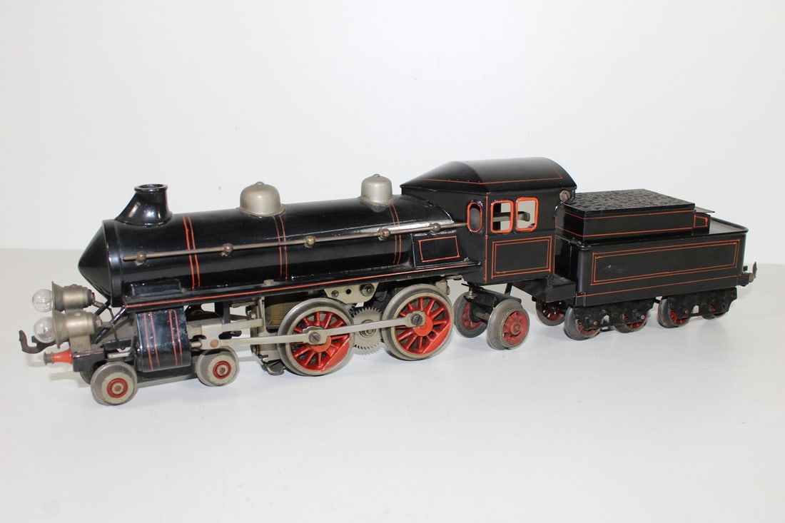Bing gauge 0 steam locomotive 2-B-1: Bing gauge 0 steam locomotive 2-B-1 Very nice! Newly painted! Electric operation! Used, Z 2+