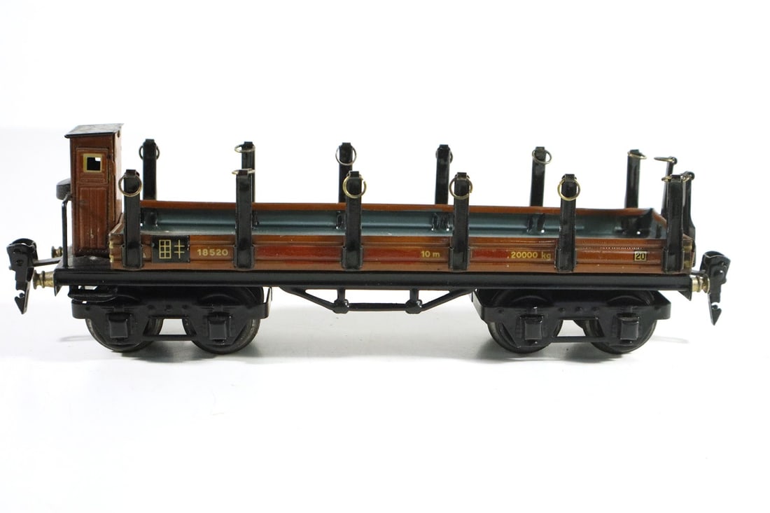 Marklin 0-gauge goods wagon 1852 export model: Marklin 0-gauge goods wagon 1852 export model used, Z 2-3