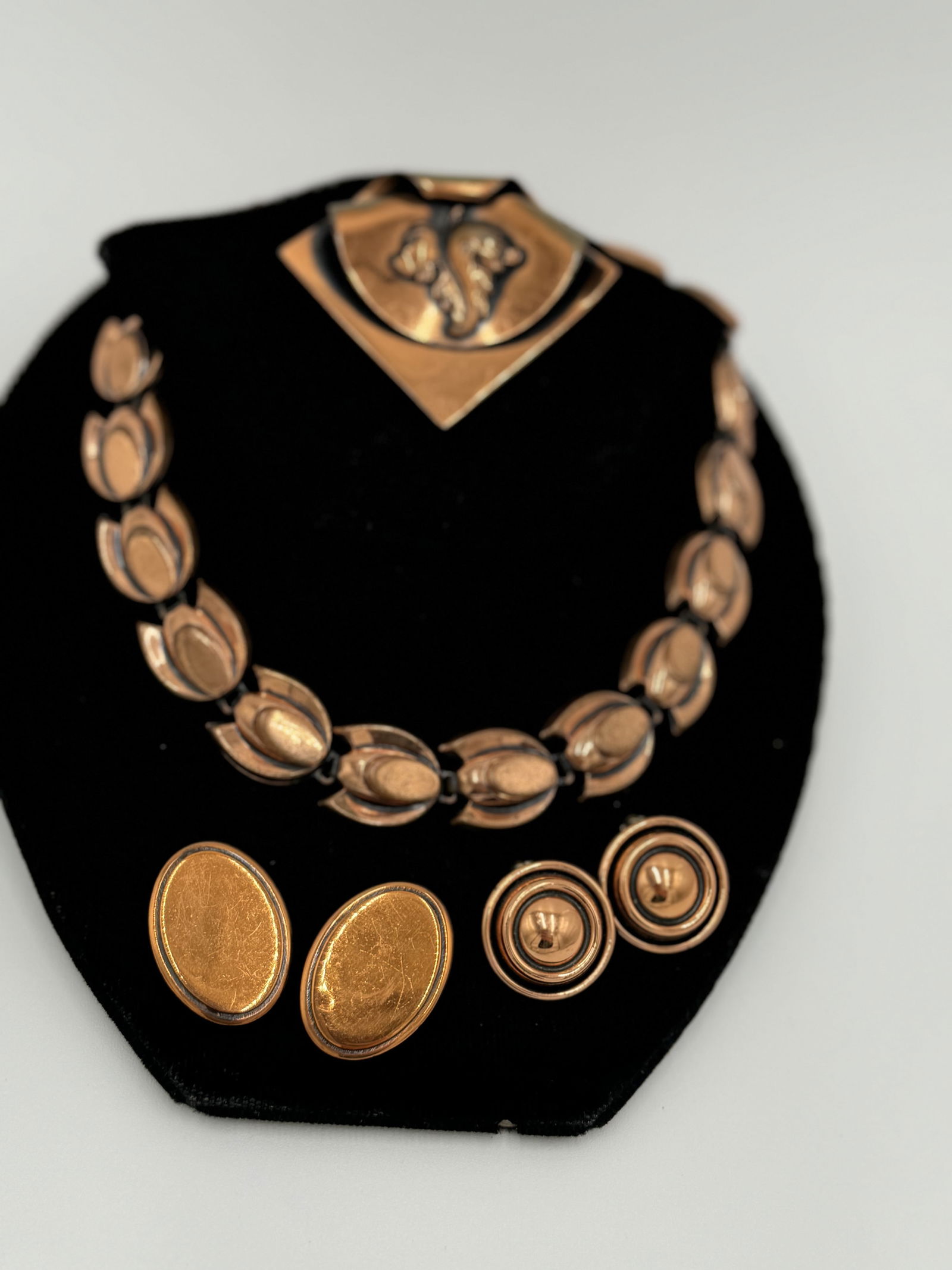 Vintage Mid-century Renoir copper and rebajes copper jewelry (1 of 6)