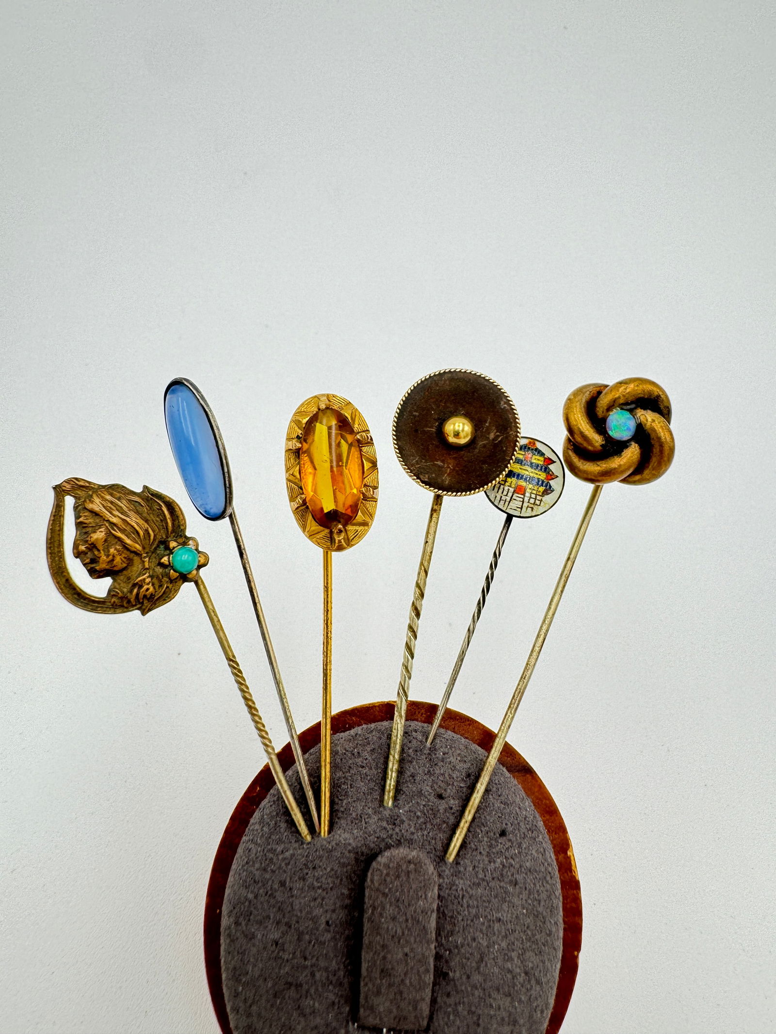 Collection of antique/vintage stick pins total of 6 some sterling (1 of 5)