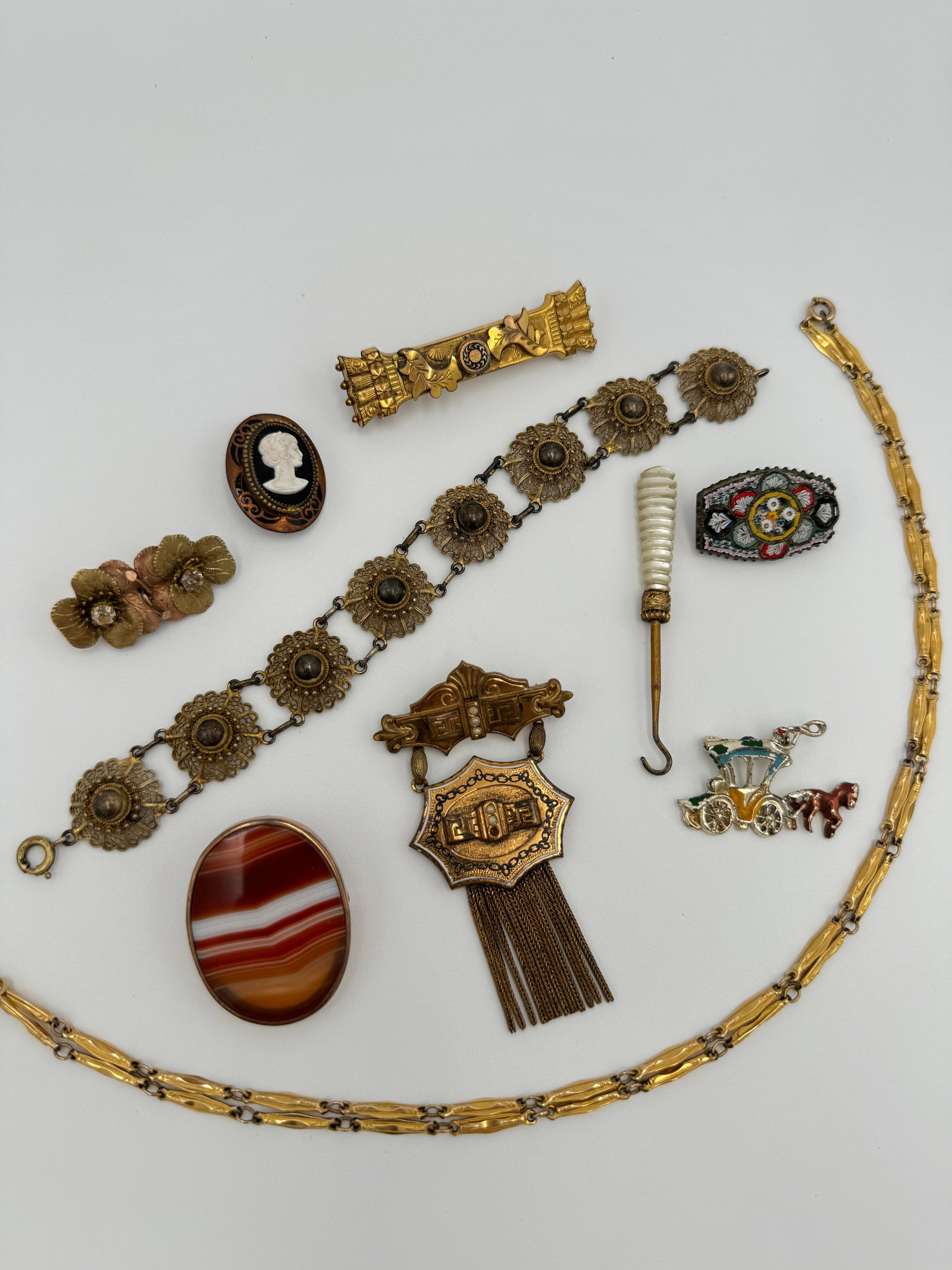 Nice collection of vintage/antique jewelry, Victorian and more (1 of 8)