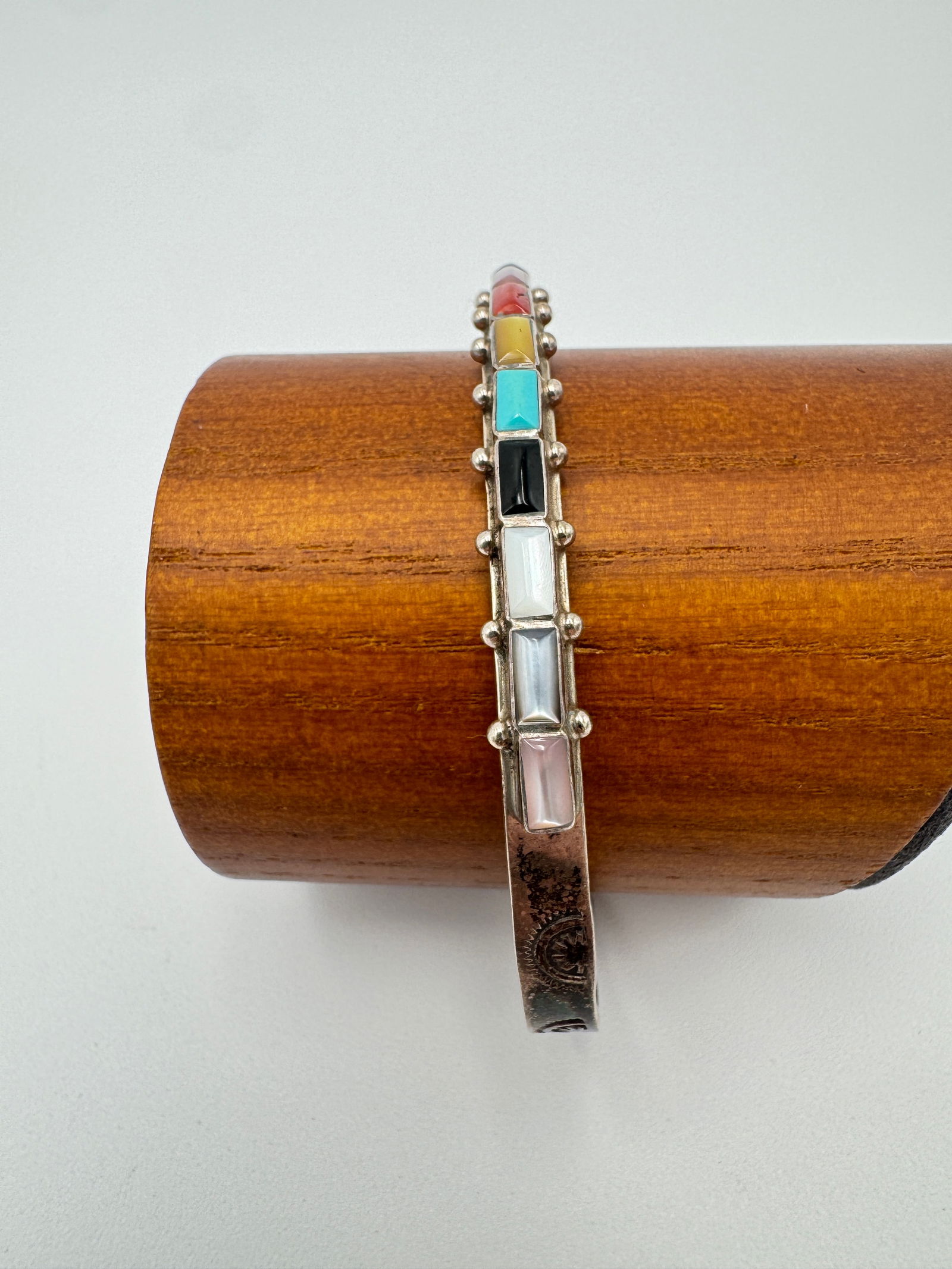ERNEST & VIVNITA BEWANIKA ZUNI sterling multi gemstone cuff (1 of 5)