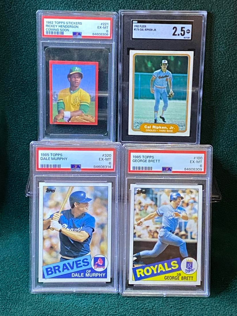 4 GRADED BASEBALL CARDS (1 of 2)