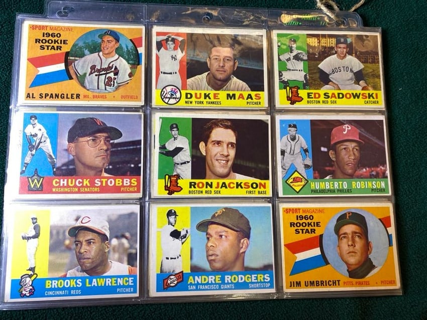 36 Topps 1960 BASEBALL CARDS (1 of 8)