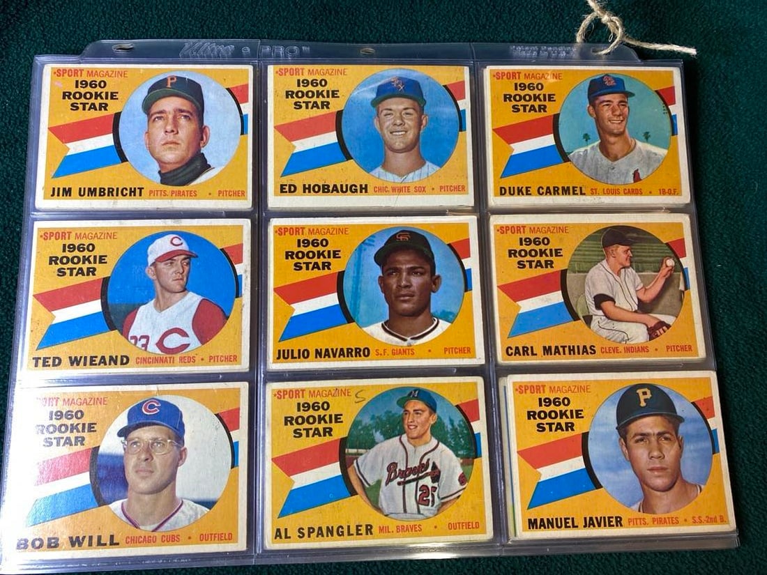 36 Topps 1960 BASEBALL CARDS (1 of 8)