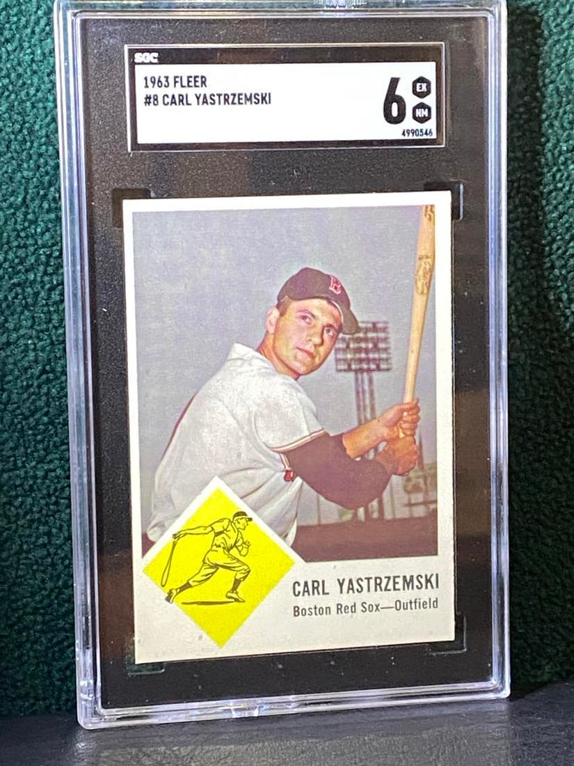 1963 TOPPS BASEBALL CARD #8  CARL YASTRZEMSKI (1 of 2)
