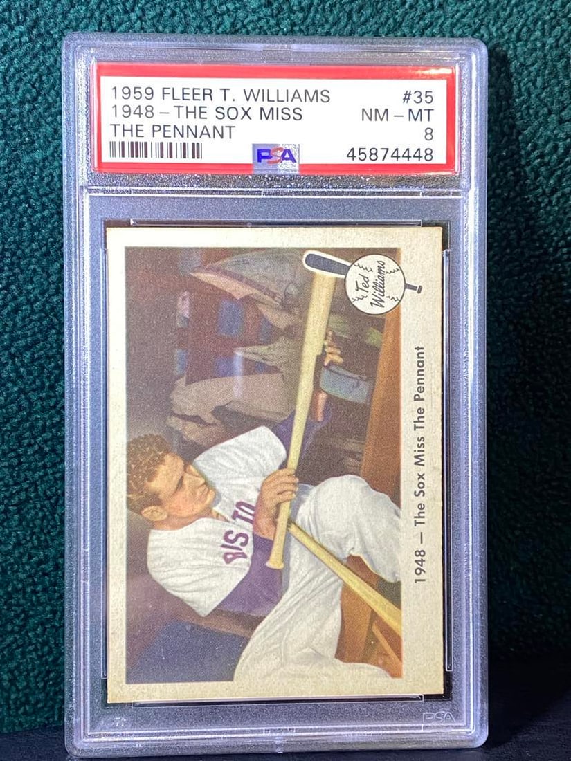 1959 FLEER TED WILLIAMS #35 BOSTON RED SOX STAR (1 of 2)