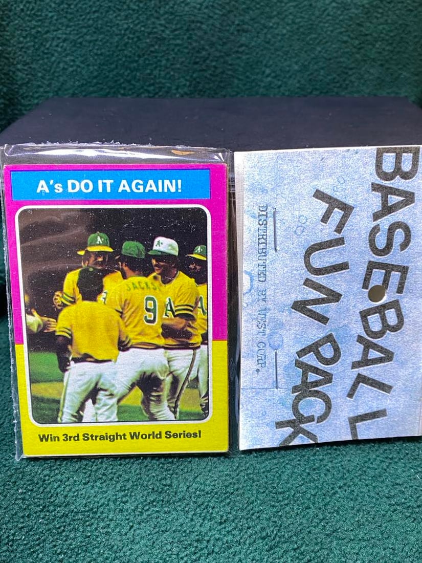 1975 WEST CORP BASEBALL FUNPACK 10 CARDS (1 of 2)