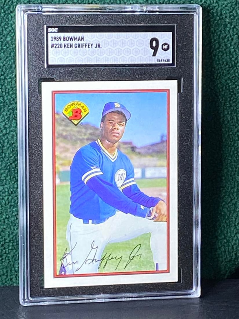 1989 BOWMAN #220 KEN GRIFFEY JR ROOKIE CARD (1 of 2)