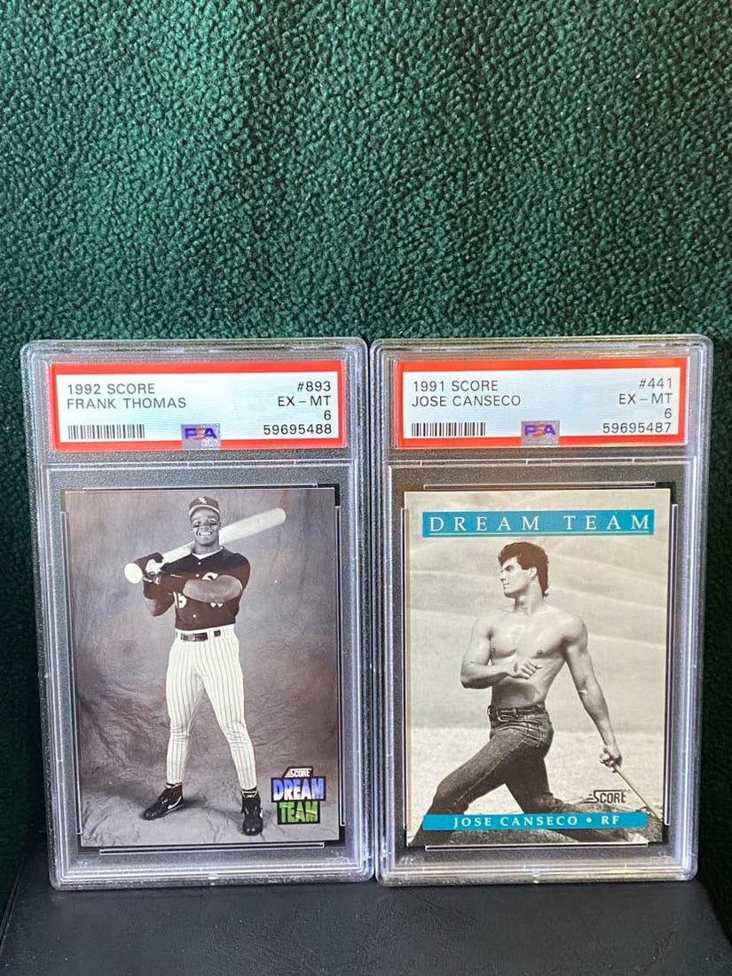 GRADED BASEBALL CARDS FRANK THOMAS  JOSE CANSECO (1 of 2)