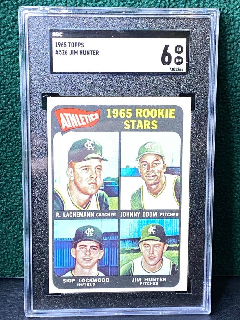 1965 TOPPS BASEBALL #526 CATFISH HUNTER RC (1 of 2)