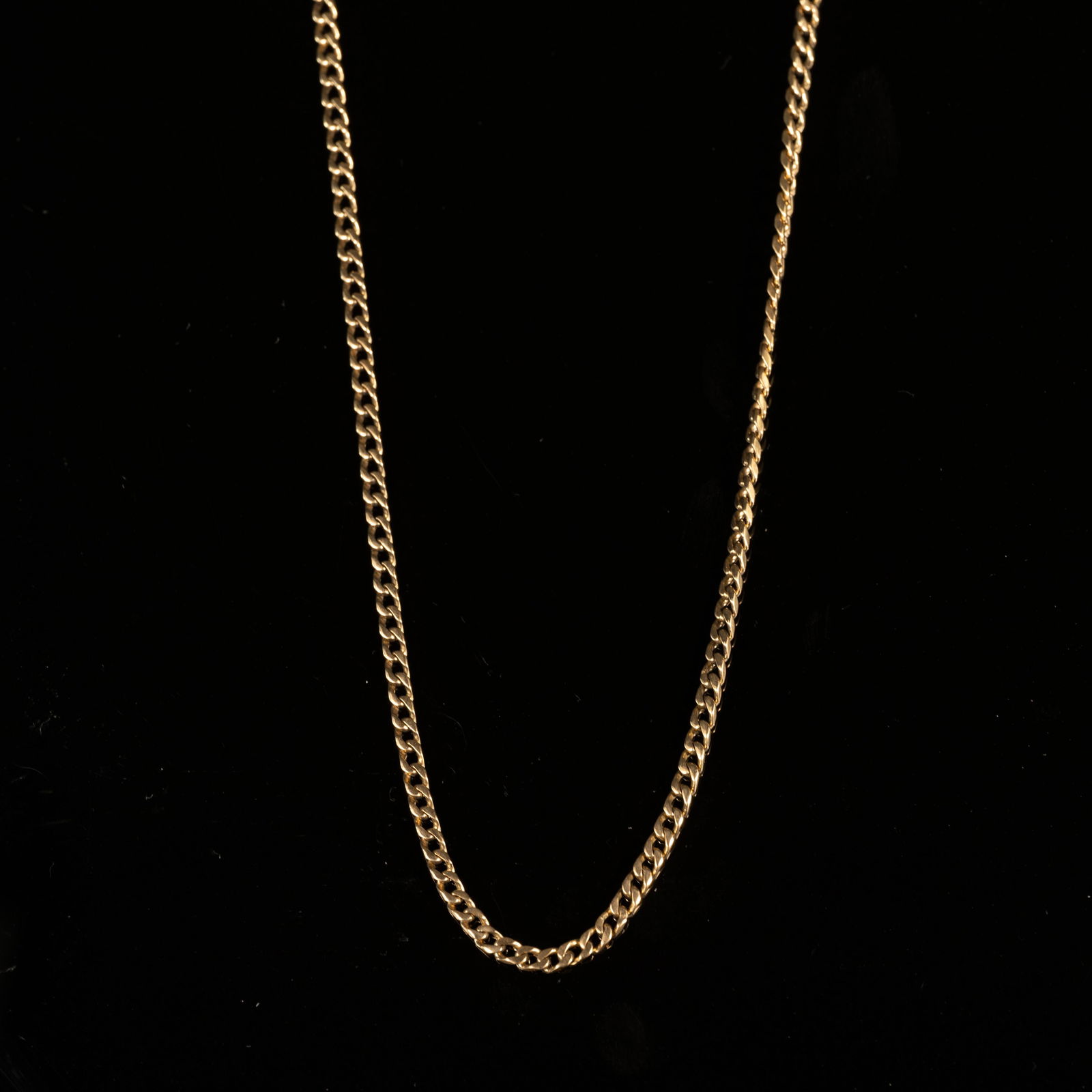 14K Yellow Gold Link Chain Necklace 18" (1 of 2)