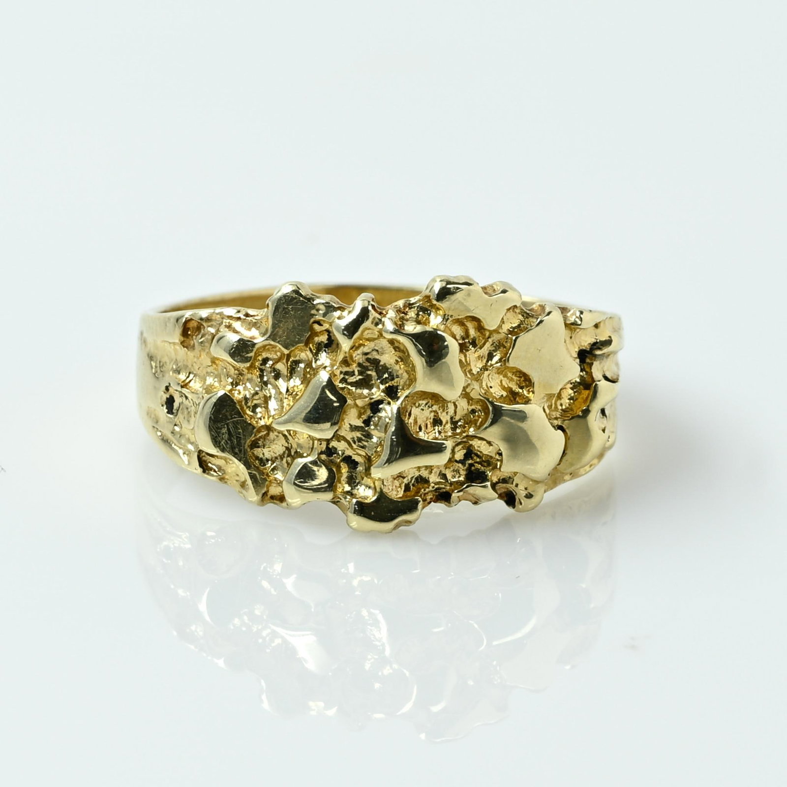 Vintage Yellow Gold Nugget Ring (1 of 6)