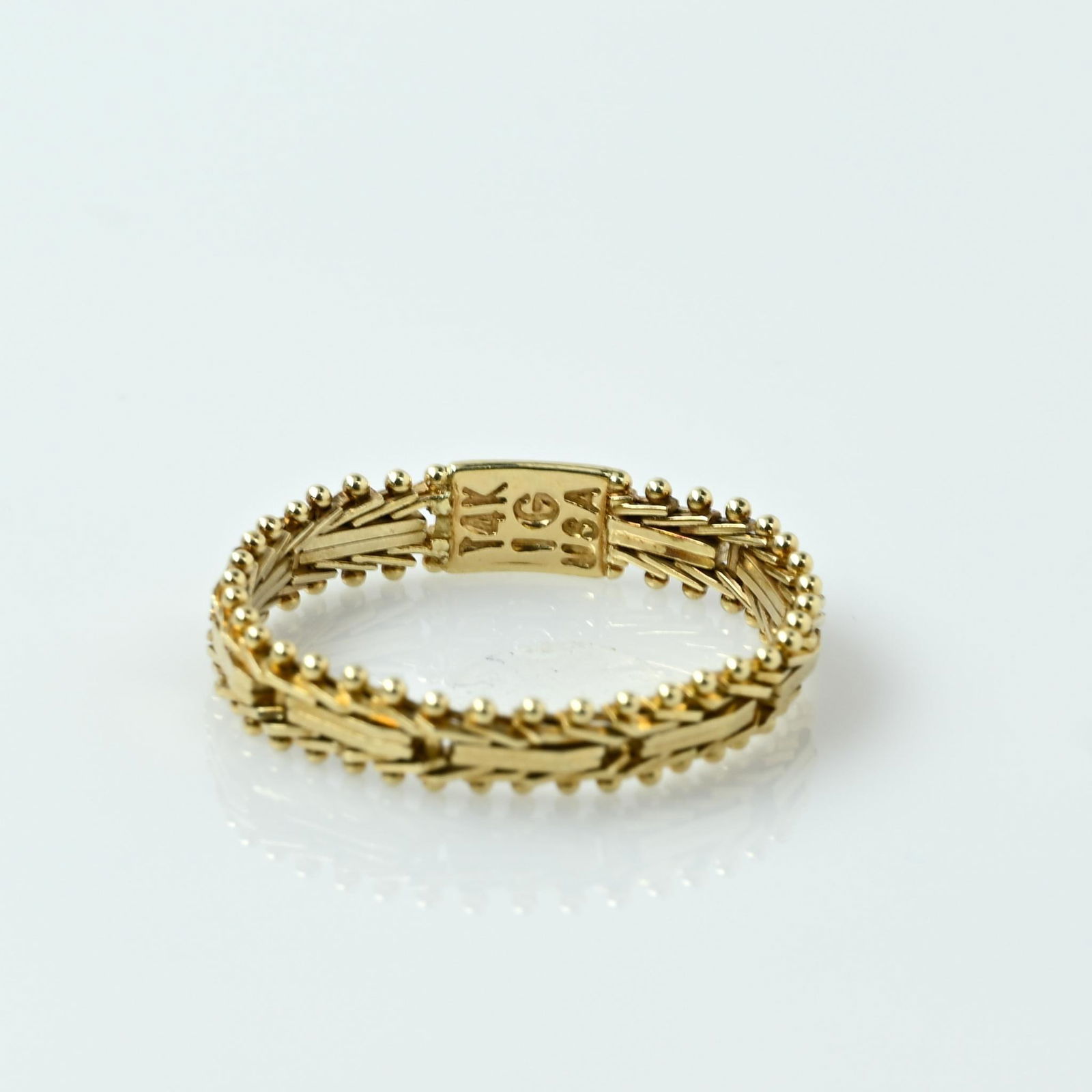 Flexible 14k Yellow Gold Band Ring: Size: 9.5 Metal Type: 14K Y