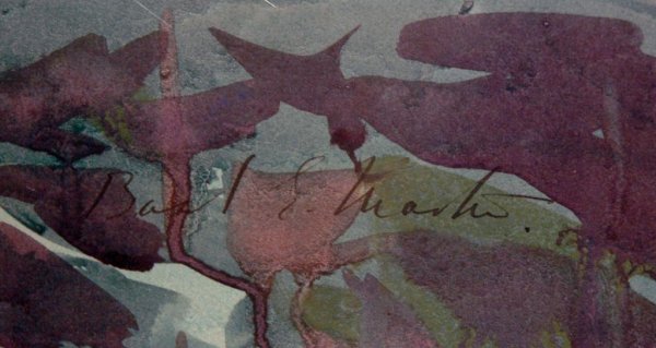 MARTIN (AMERICAN) Forest Interior Watercolor - 3