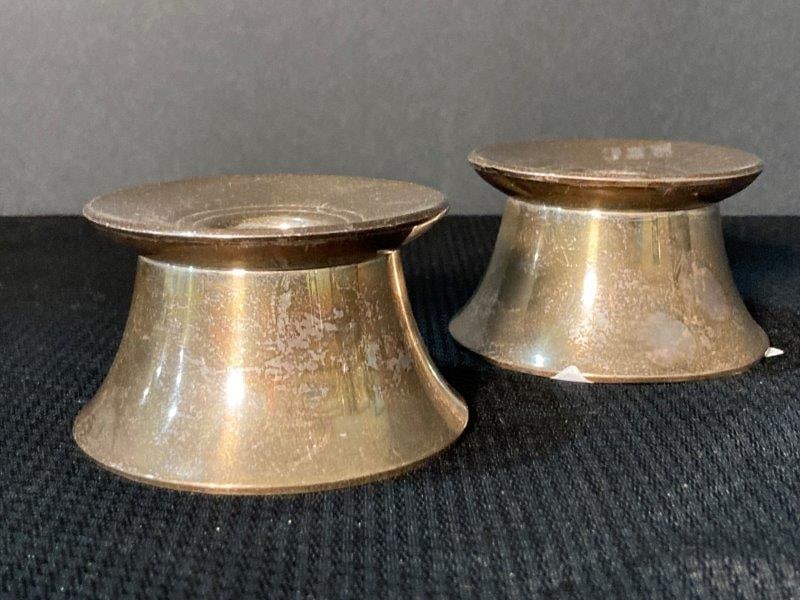 Pair of Gorham Mid Century Modern Sterling Weighted Candlesticks (1 of 6)