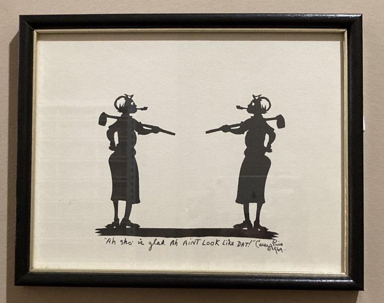 Carew Rice Black Americana Silhouette Lithograph (1 of 6)