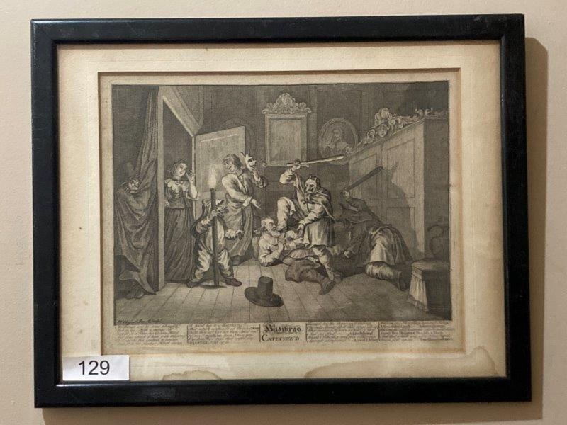 William Hogarth Antique Engraving by Samuel Butler (1 of 8)