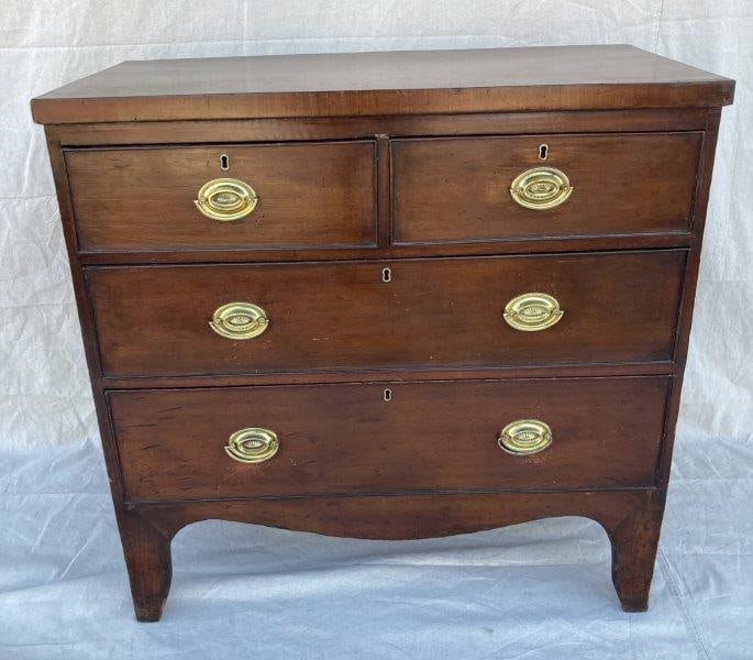 Antique Georgian Four Drawer Chest (1 of 12)