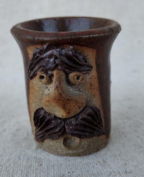Small Pottery Face Vessel (1 of 5)