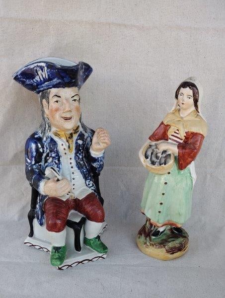 Early Staffordshire Toby Jug and Figure (1 of 20)