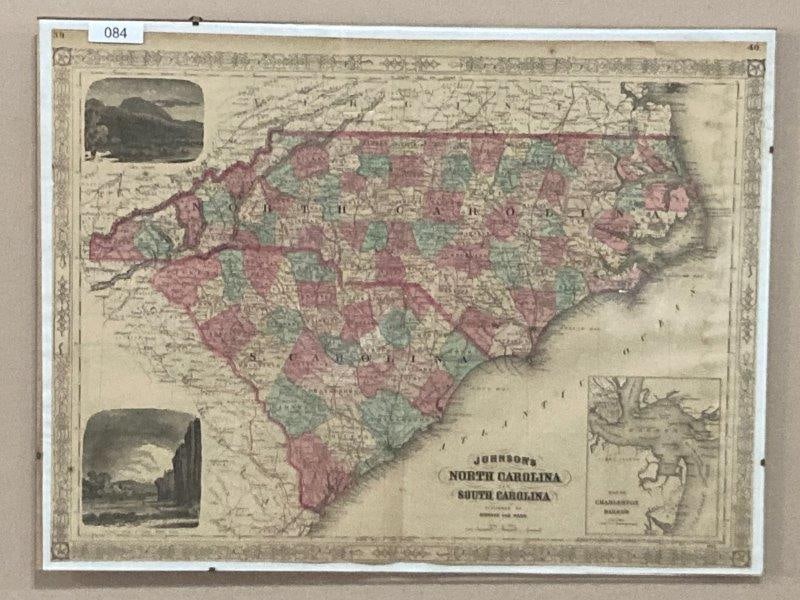 Johnson's North and South Carolina Map 1862 (1 of 7)