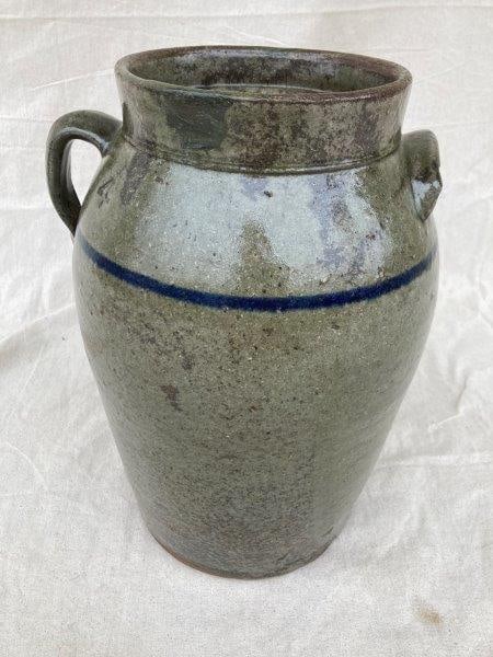 Four Gallon Blue Band Churn Attributed to Laurens County South Carolina (1 of 14)