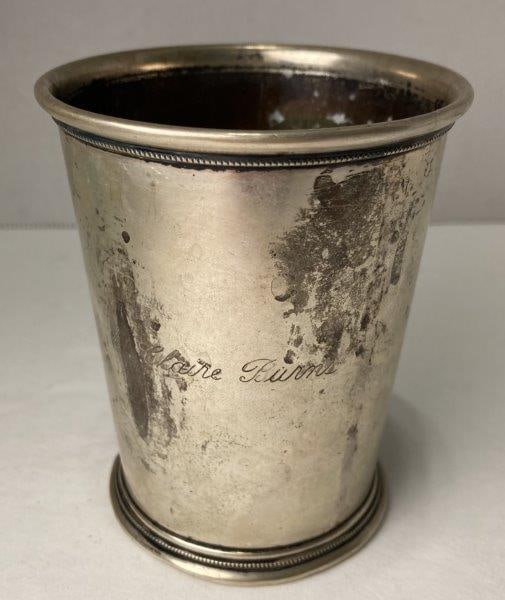 H Hudson Kentucky Coin Silver Julep Cup (1 of 8)