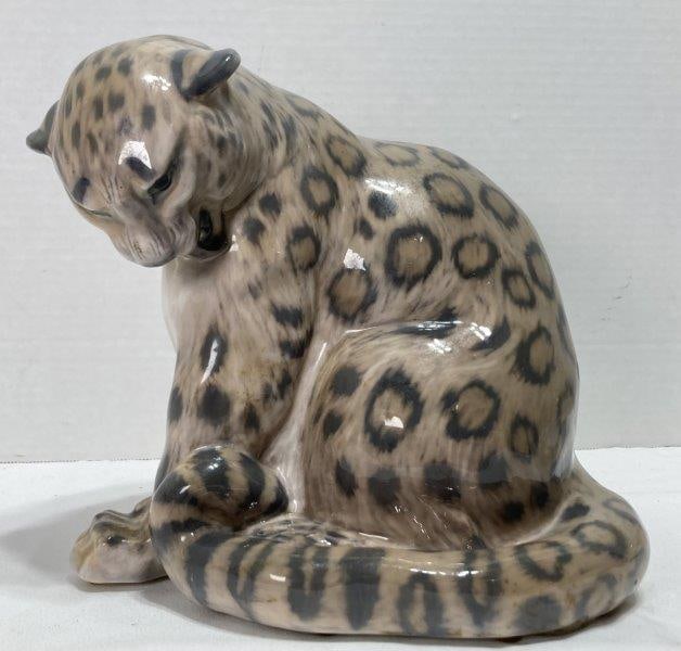Royal Copenhagen Porcelain Snow Leopard (1 of 9)