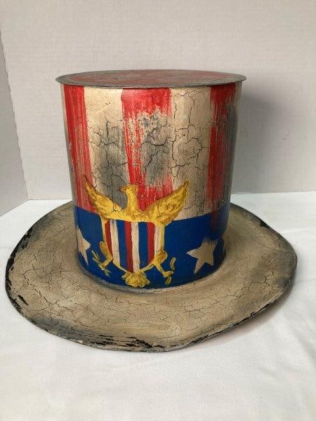 Polychrome Tole Top Hat (1 of 9)