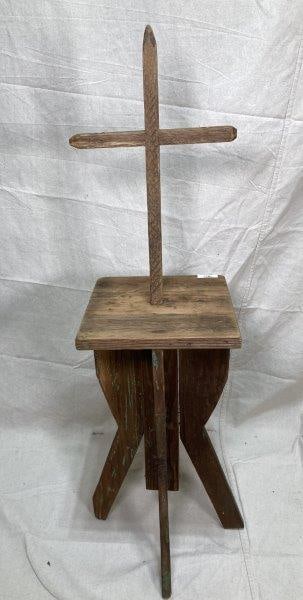 Folk Art Candle Stand (1 of 9)