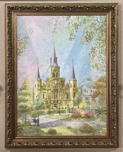 "St. Louis Cathedral" New Orleans By Edmund Blouin Large Master Work (1 of 10)
