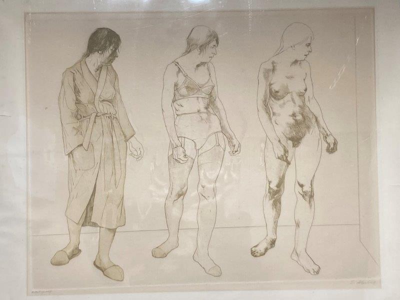 "Thrice Revealed" By Sigmund Abeles Etching (1 of 7)