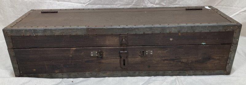 Wooden Tool Box with Metal Trim (1 of 10)