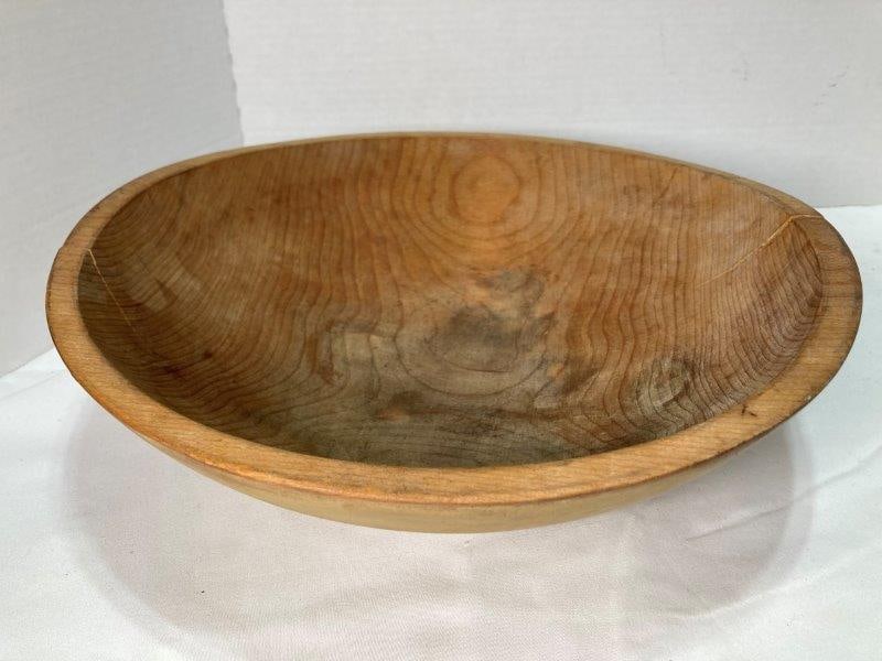 Painted Wooden Bowl (1 of 8)