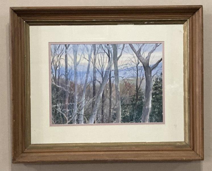 "Hint of Winter in the Air" By Sandra Brugh Moore Watercolor (1 of 8)